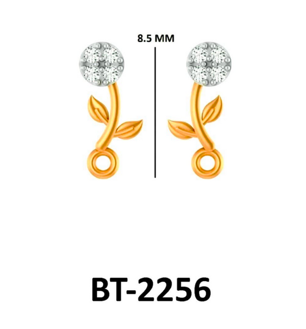 Golden Bloom Diamond Earring Tops